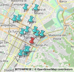 Mappa 10124 Torino TO, Italia (1.74688)