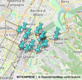 Mappa Via Giulia di Barolo, 10100 Torino TO, Italia (1.214)