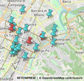 Mappa Via Giulia di Barolo, 10100 Torino TO, Italia (2.22)