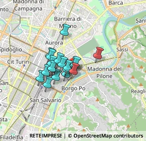 Mappa Via Giulia di Barolo, 10100 Torino TO, Italia (1.08579)