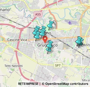 Mappa Via San Rocco, 10095 Grugliasco TO, Italia (1.87846)