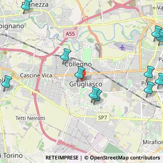 Mappa Via San Rocco, 10095 Grugliasco TO, Italia (2.99545)