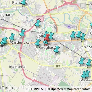 Mappa Via San Rocco, 10095 Grugliasco TO, Italia (2.7375)