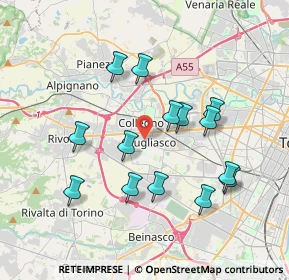 Mappa Via San Rocco, 10095 Grugliasco TO, Italia (3.565)