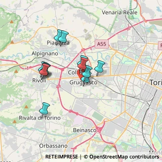 Mappa Via San Rocco, 10095 Grugliasco TO, Italia (2.99583)