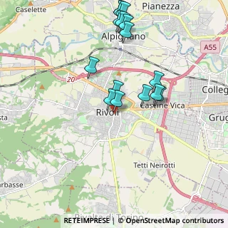 Mappa Via Piero Gobetti, 10098 Rivoli TO, Italia (2.065)