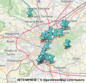 Mappa 10100 Torino TO, Italia (6.23632)