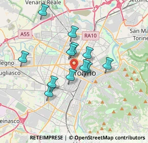 Mappa 10100 Torino TO, Italia (2.83667)