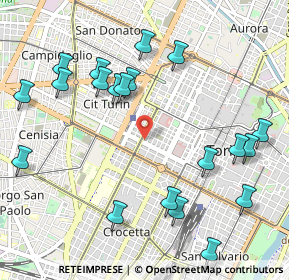 Mappa 10100 Torino TO, Italia (1.2125)