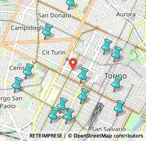 Mappa 10100 Torino TO, Italia (1.24846)