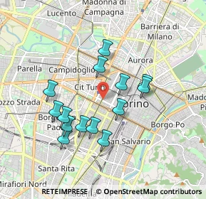 Mappa 10100 Torino TO, Italia (1.63143)