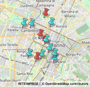 Mappa 10100 Torino TO, Italia (1.4925)