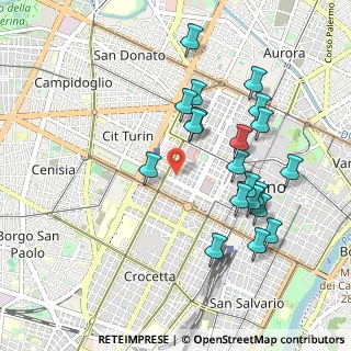 Mappa Via Vitaliano Donati, 10121 Torino TO, Italia (0.98)