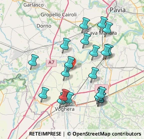 Mappa Via Pancarana, 27050 Cervesina PV, Italia (7.4025)
