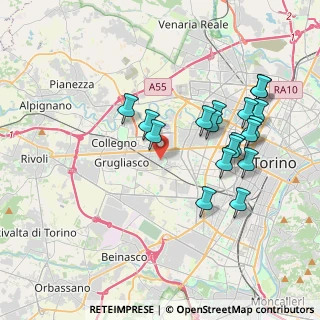 Mappa Via Macedonia, 10095 Grugliasco TO, Italia (3.82056)