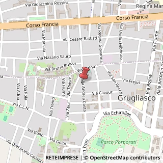Mappa Via Andrea Costa, 57, 10095 Grugliasco, Torino (Piemonte)