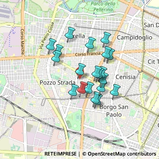 Mappa Via Cardinale Maurilio Fossati, 10141 Torino TO, Italia (0.721)
