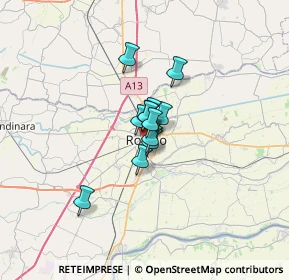 Mappa Via del Sacro Cuore, 45100 Rovigo RO, Italia (3.13167)