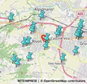 Mappa Via Savigliano, 10098 Rivoli TO, Italia (2.2665)