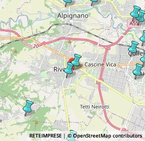 Mappa Via Savigliano, 10098 Rivoli TO, Italia (3.24692)