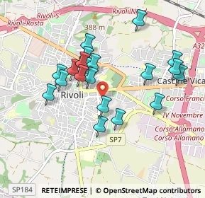 Mappa Via Savigliano, 10098 Rivoli TO, Italia (0.842)
