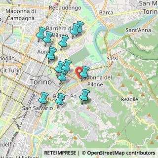Mappa Ciclostrada Torino - Venezia VENTO, 10153 Torino TO, Italia (1.76133)