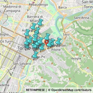 Mappa Ciclostrada Torino - Venezia VENTO, 10153 Torino TO, Italia (1.2685)