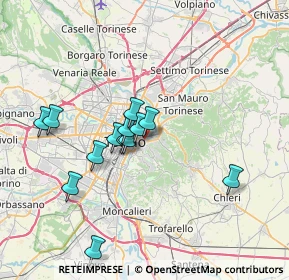 Mappa Ciclostrada Torino - Venezia VENTO, 10153 Torino TO, Italia (6.22154)