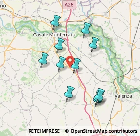 Mappa SS31 km 33.205, 15040 Occimiano AL, Italia (6.87182)