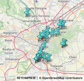 Mappa 10121 Torino TO, Italia (6.05526)