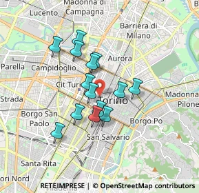 Mappa 10121 Torino TO, Italia (1.33286)
