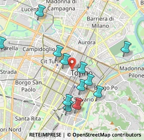 Mappa 10121 Torino TO, Italia (2.0225)
