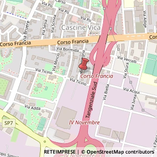 Mappa Via Omegna, 25/A, 10098 Rivoli, Torino (Piemonte)
