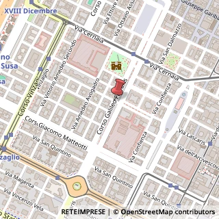 Mappa Via Raimondo Montecuccoli,  2, 10121 Torino, Torino (Piemonte)