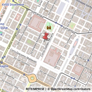 Mappa Via Raimondo Montecuccoli, 1, 10121 Torino, Torino (Piemonte)