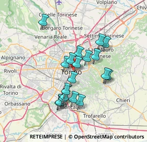 Mappa Via Monteu da Po, 10132 Torino TO, Italia (5.9)