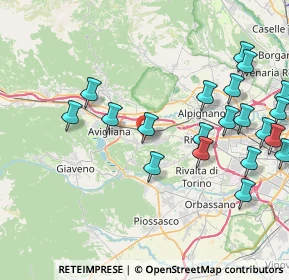 Mappa Strada degli Abay, 10090 Buttigliera Alta TO, Italia (9.5935)