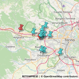Mappa Via San Rocco, 10098 Rivoli TO, Italia (4.29833)