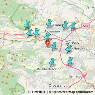 Mappa Via San Rocco, 10098 Rivoli TO, Italia (3.58545)