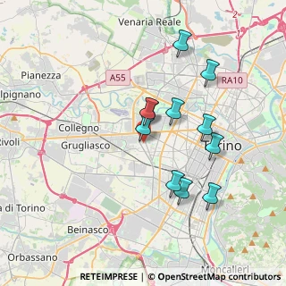 Mappa Via Quinto Bevilacqua, 10141 Torino TO, Italia (3.27455)