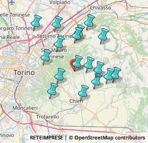 Mappa Via Roma, 10020 Baldissero Torinese TO, Italia (6.48765)