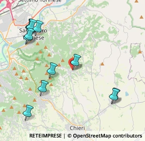 Mappa Via Roma, 10020 Baldissero Torinese TO, Italia (5.06167)