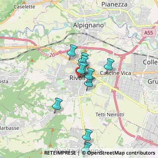 Mappa Via M. Gioia, 10098 Rivoli TO, Italia (1.39273)