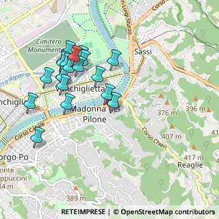 Mappa Via Giovanni Boccaccio, 10132 Torino TO, Italia (1.0075)