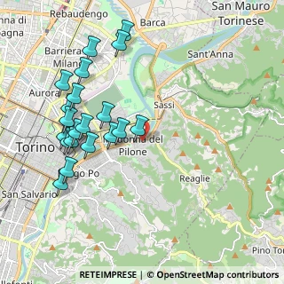 Mappa Via Giovanni Boccaccio, 10132 Torino TO, Italia (2.1685)