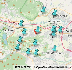 Mappa Via Ilario Vernero, 10090 Rosta TO, Italia (4.08438)