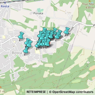 Mappa Via Ilario Vernero, 10090 Rosta TO, Italia (0.25517)