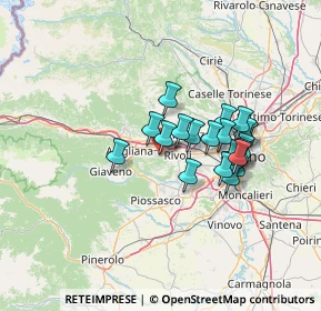 Mappa Via Ilario Vernero, 10090 Rosta TO, Italia (10.8225)