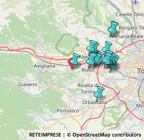 Mappa Via Ilario Vernero, 10090 Rosta TO, Italia (6.57529)