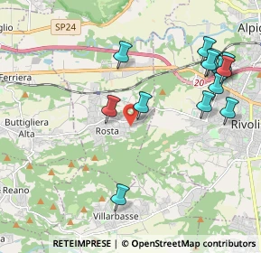 Mappa Via Ilario Vernero, 10090 Rosta TO, Italia (2.29769)